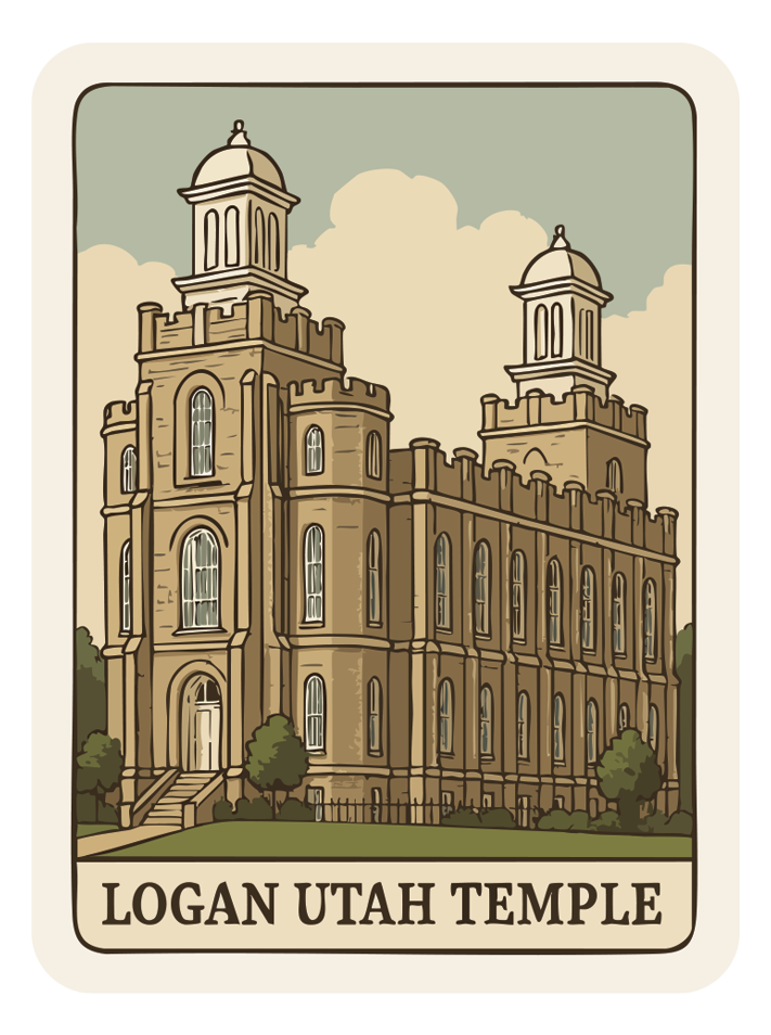 LDS Temple Stickers