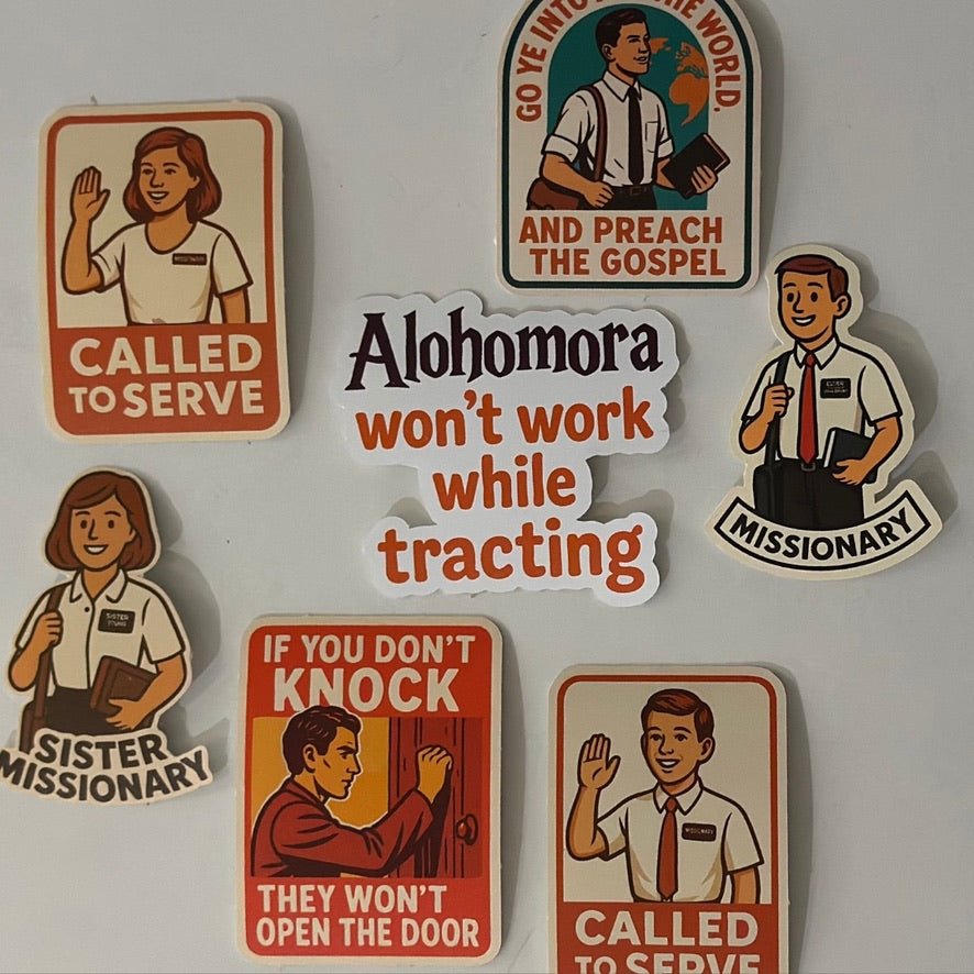 Fun missionary stickers about being a missionary and being apart of the LDS church stickers for missionarys and mormon gifts