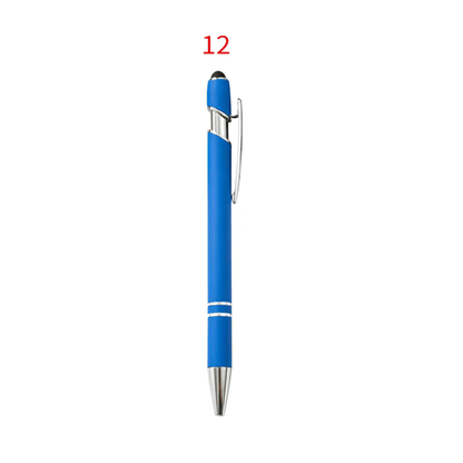 Rubber ball point metal pen