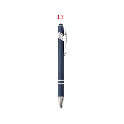 Rubber ball point metal pen