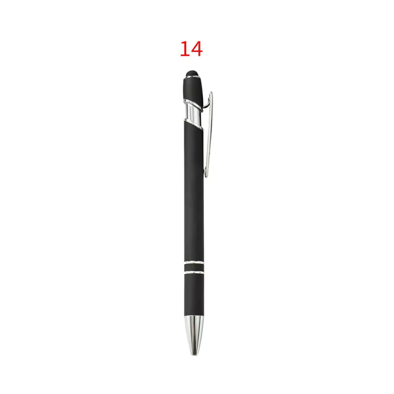 Rubber ball point metal pen