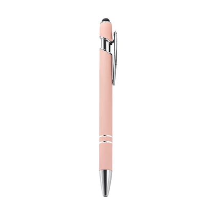 Rubber ball point metal pen