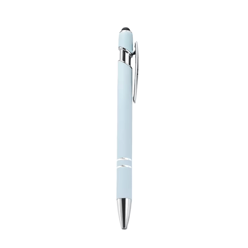 Rubber ball point metal pen