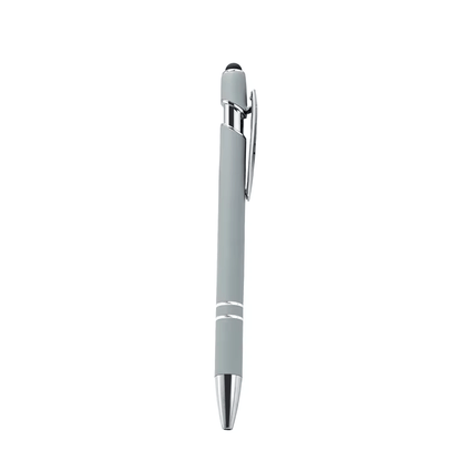 Rubber ball point metal pen