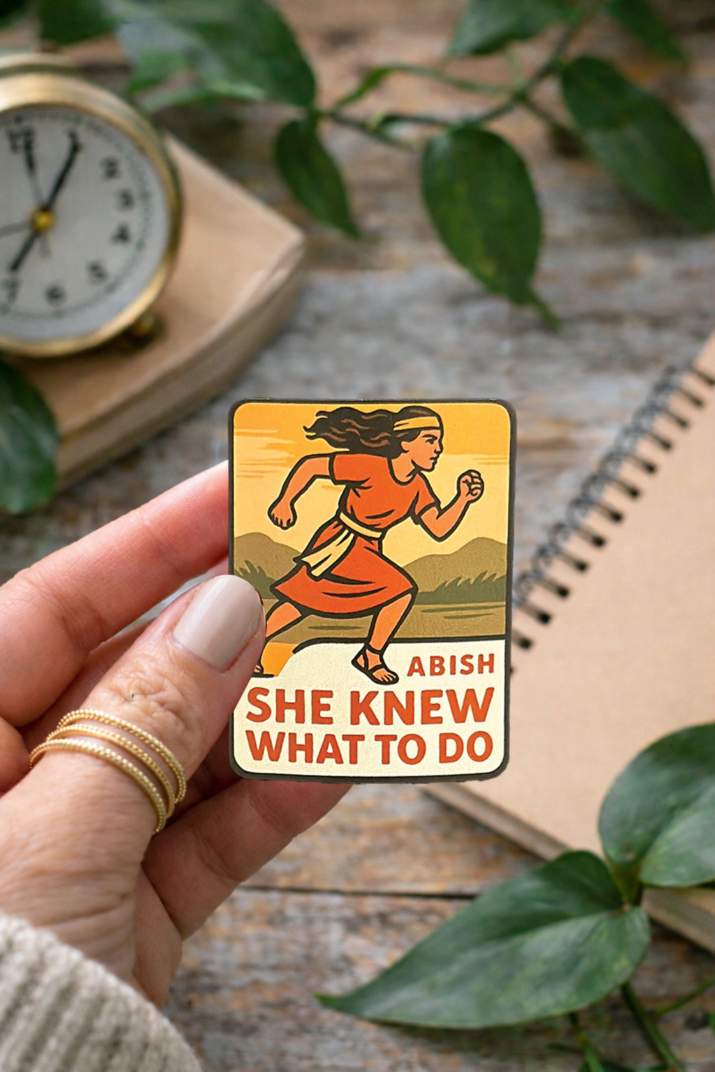 Abish She knew what to do Sticker