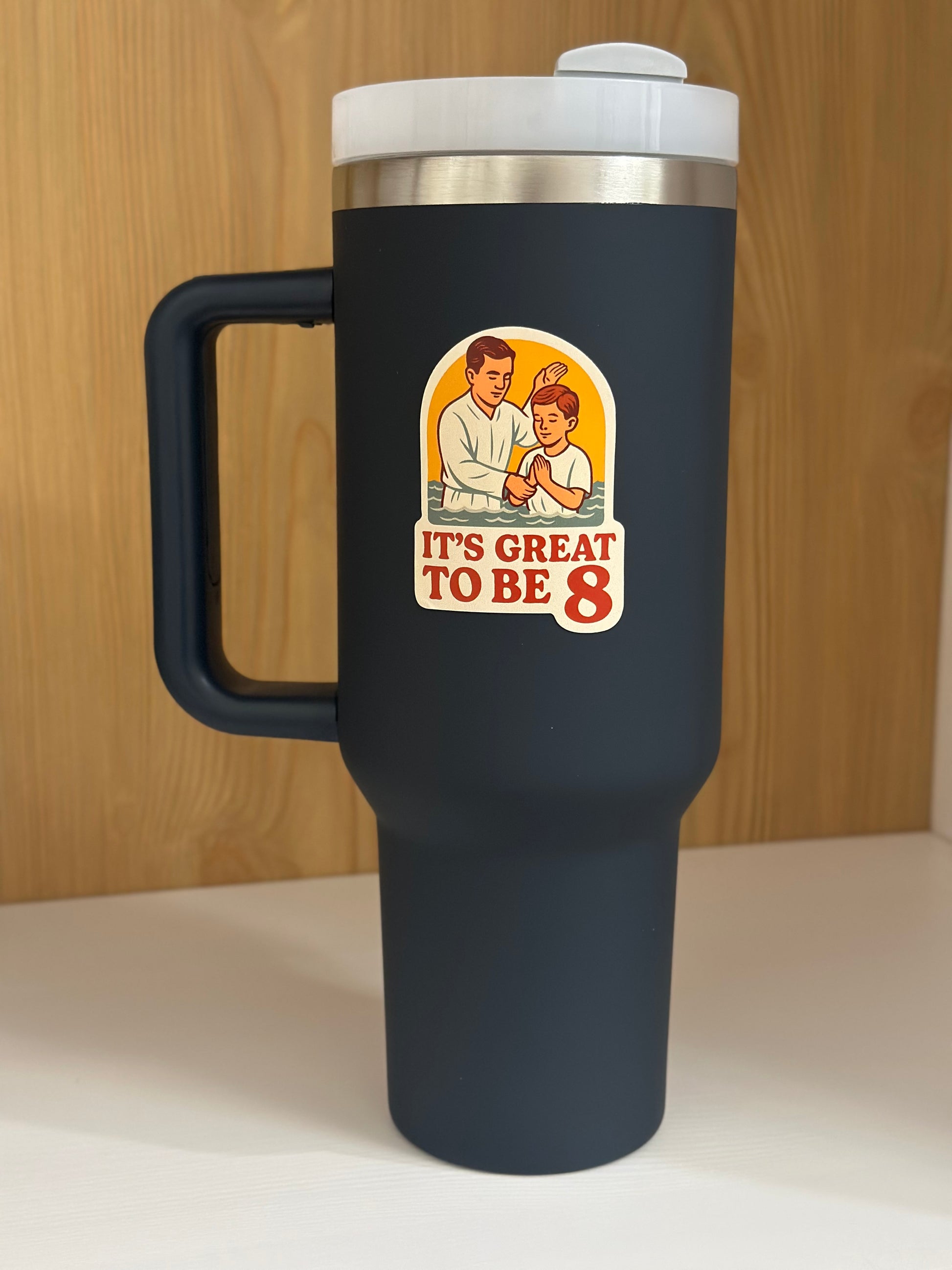 Its great to be 8 LDS sticker, Primary sticker, LDS gift 