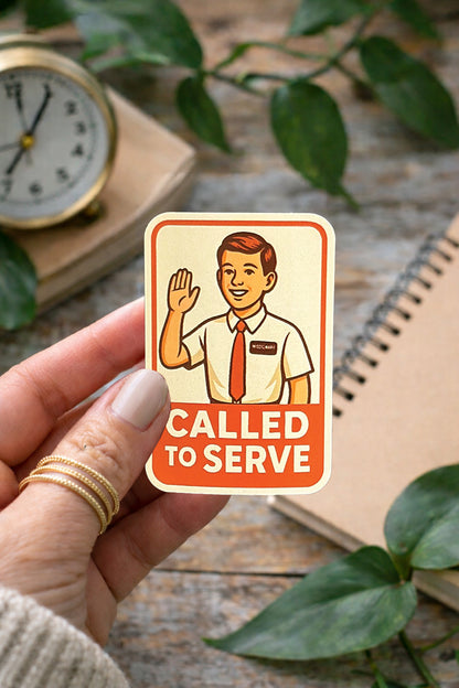 Called to Serve Boy Sticker