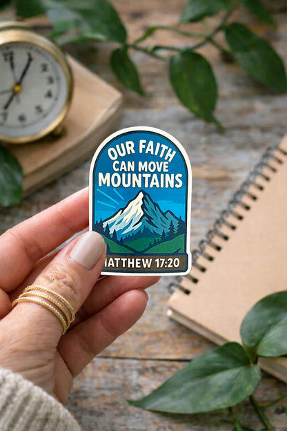 Mormon Sticker, Christian sticker, LDS Sticker, religious stickers, Matthew 17:20