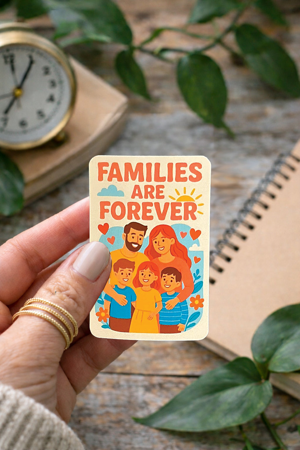 Families are Forever Heart Sticker