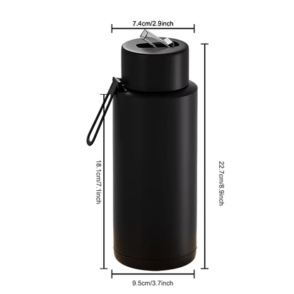 Custom logo 34oz tumbler bottle with stainless steel straw