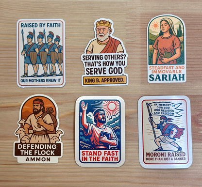 Ammon defending the flock Sticker