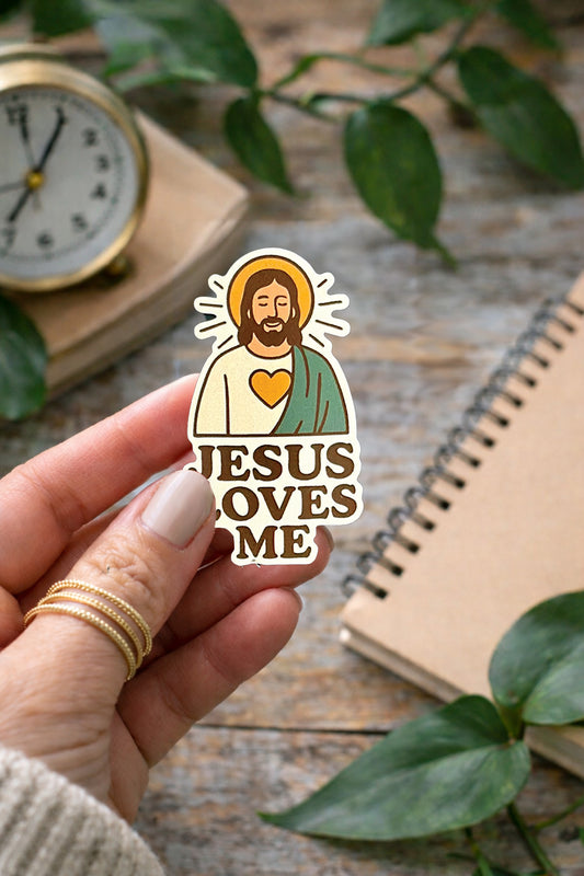 Jesus Loves Me Sticker