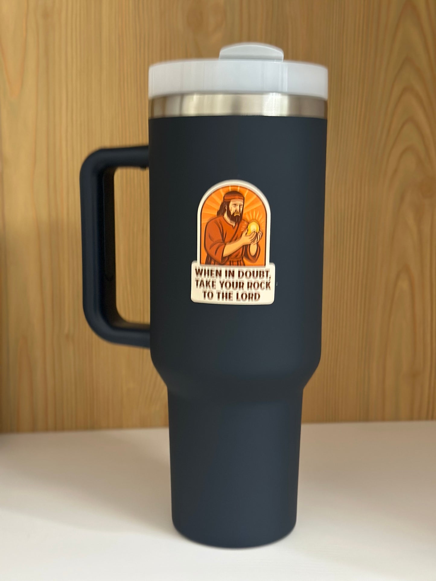 LDS sticker on a cup. brother of jared 