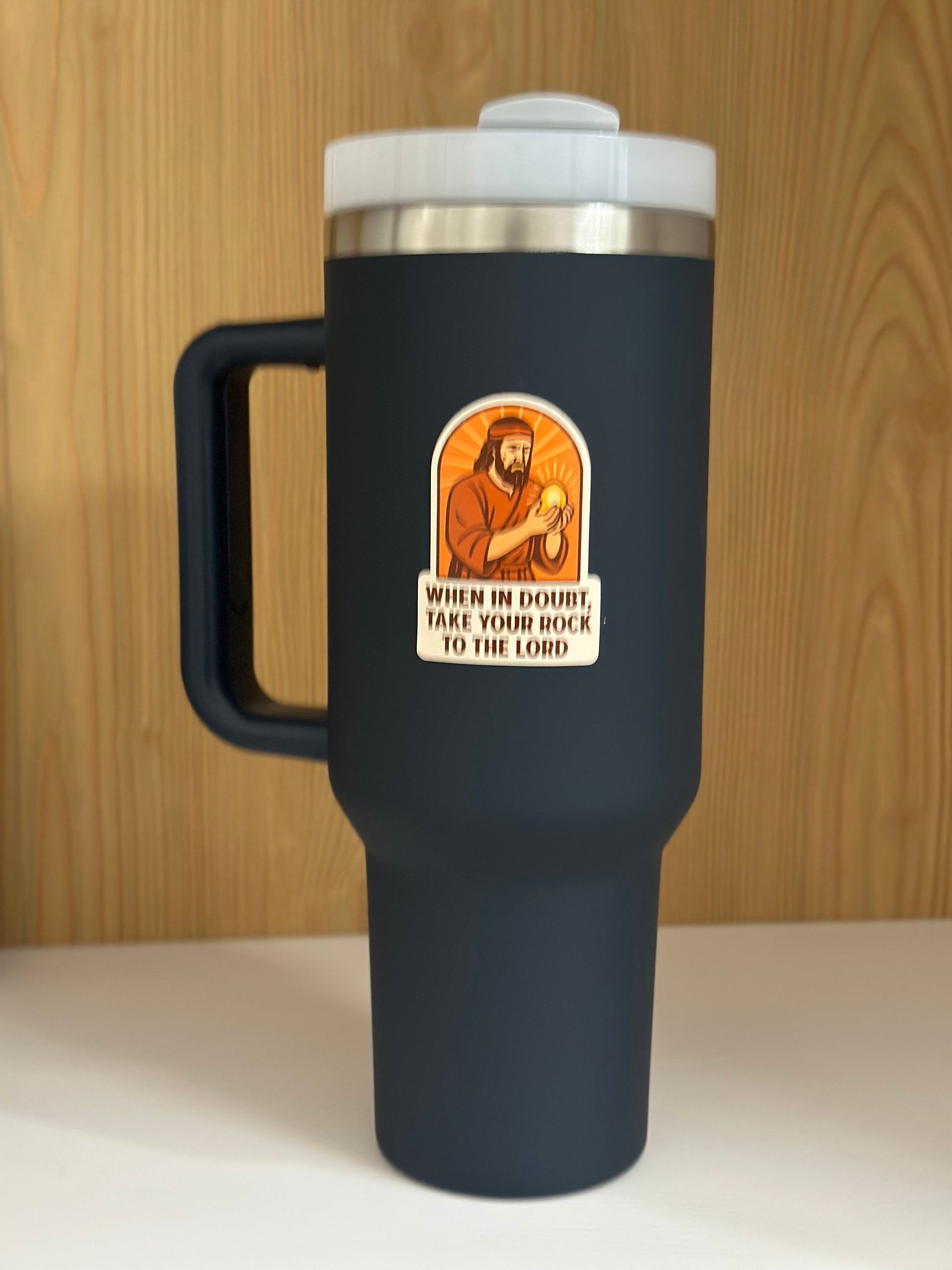 LDS sticker on a cup. brother of jared 