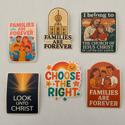 LDS stickers primary stickers and fun mormon sticker sayings. church related stickers. Utah mormon stickers 