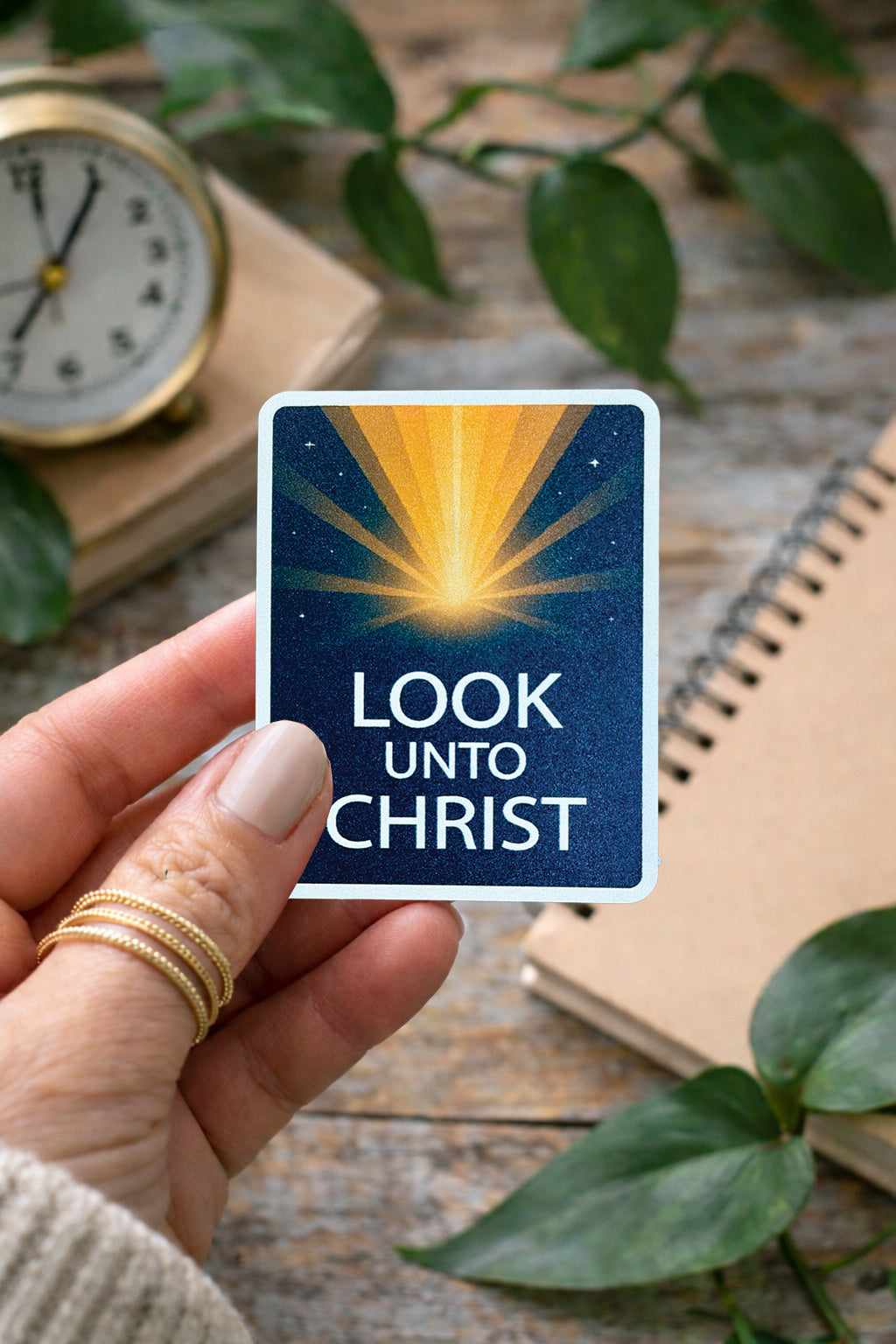Look Unto Christ Sticker