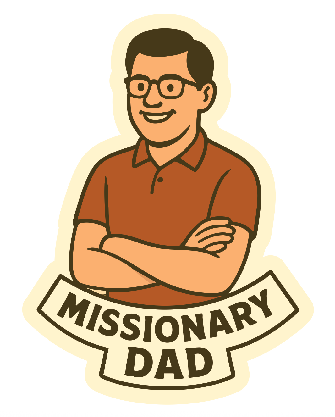 LDS missionary dad sticker, Mormon Dad , LDS dad 