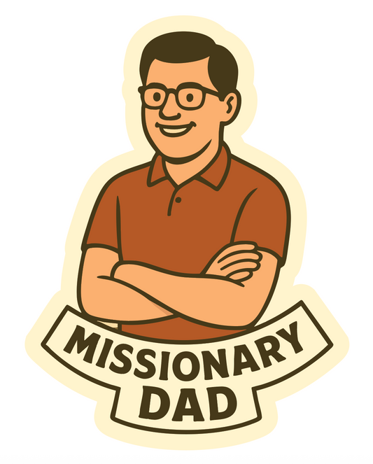 LDS missionary dad sticker, Mormon Dad , LDS dad 