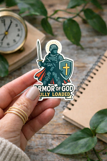 Armor of God wearing modern armor 