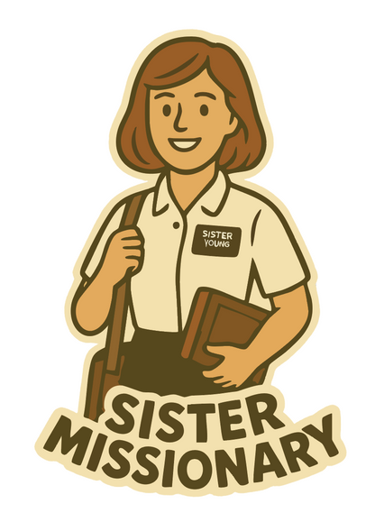 Sister missionary sticker