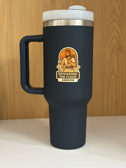 Book of mormon hero sticker, Ammon defending the flock , LDS sticker 