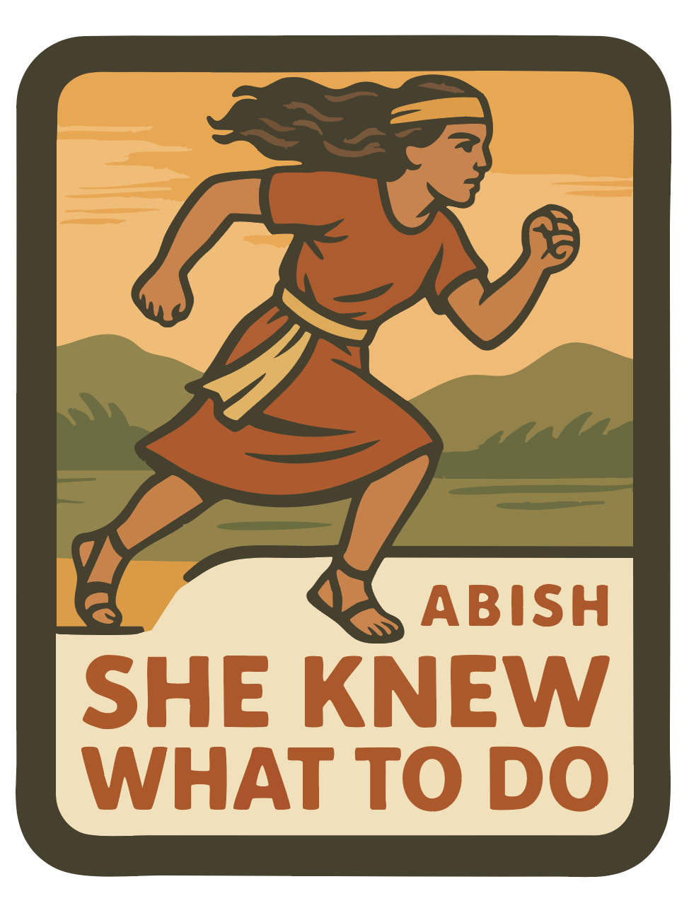book of mormon heroine Abish , LDS stickers 